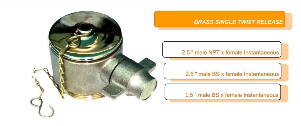 Brass Single Twist Release